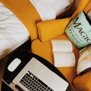 Book on chair
