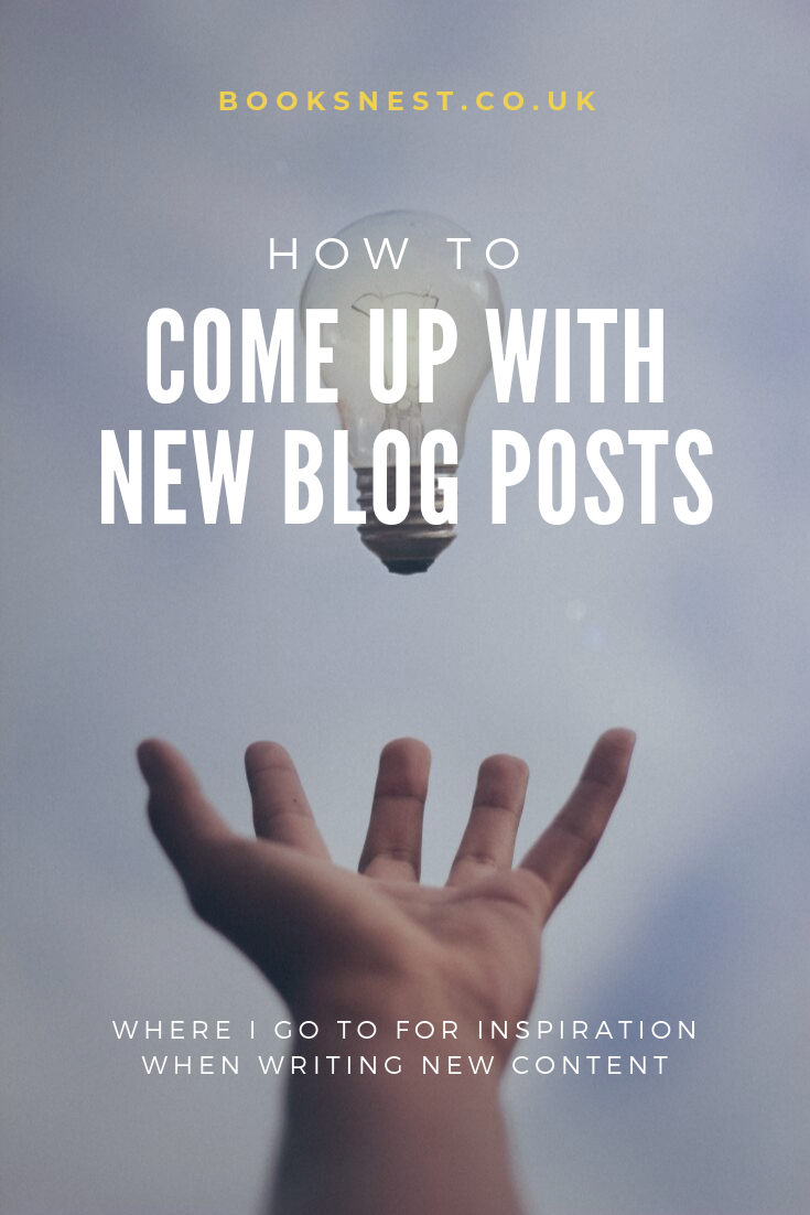 How to come up with new blog posts