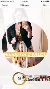 Changing Instagram Highlight cover image