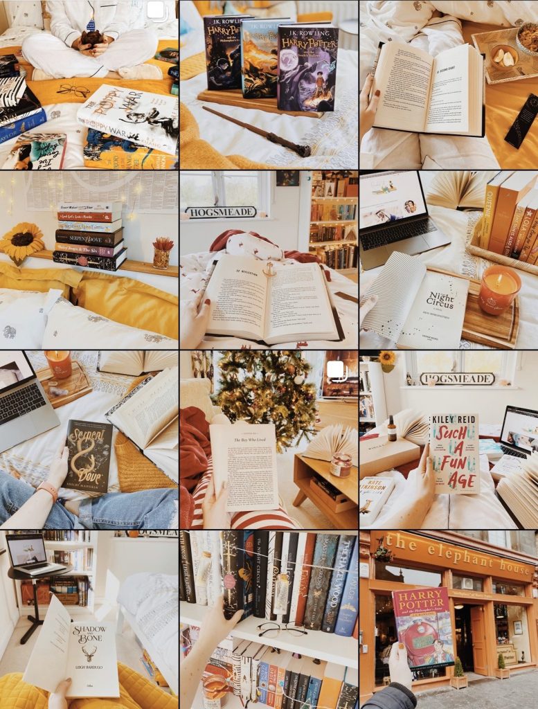 BooksNest Instagram Feed and Grid