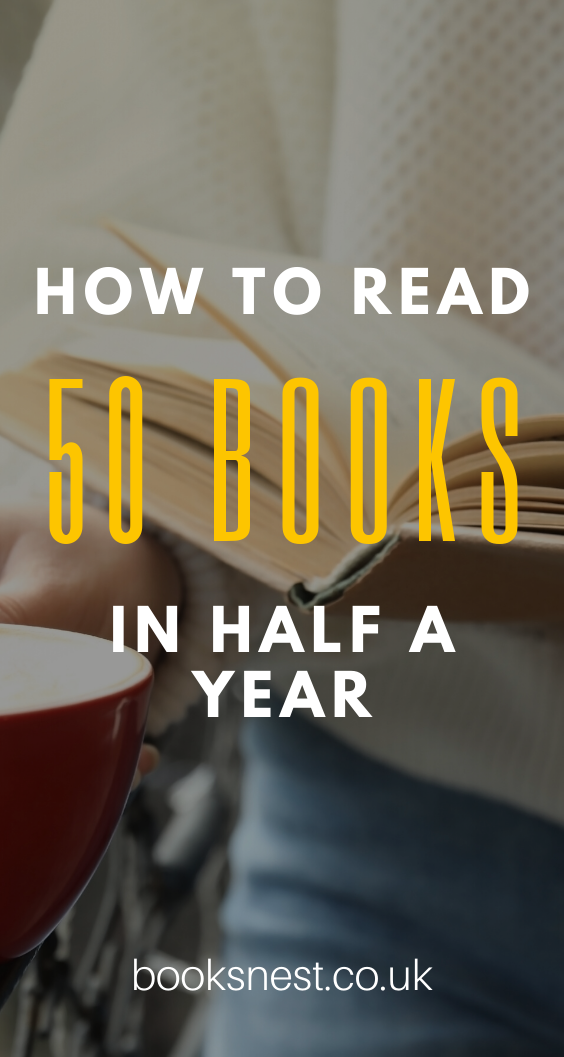 Reading 50 books in 6 months Pinterest
