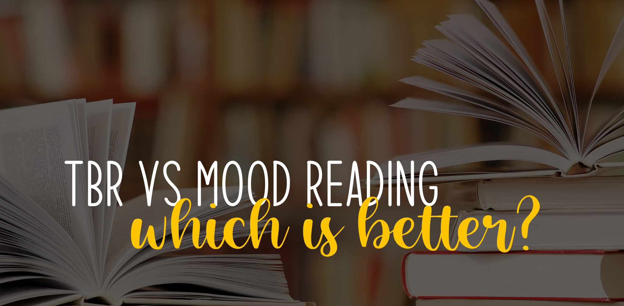 Setting a TBR vs mood reading books, which makes me a more productive reader?